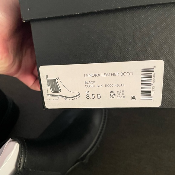 Coach Lenora Leather Boot Black Size 8.5B - Picture 5 of 5